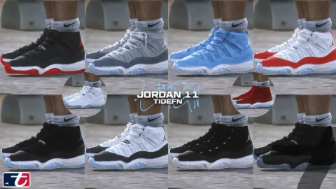 Jordan 11 Tidefn sneakers worn by a FiveM MP Male character