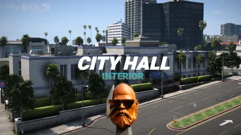 Kachal City Hall City Hall MLO shown in-game for FiveM