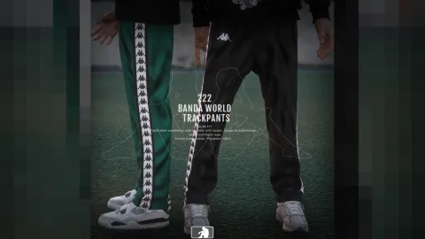 Kappa track pants on a FiveM MP Male character