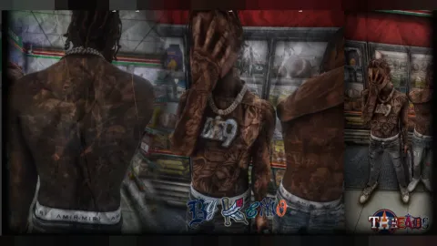 Keyno body tattoo shown on an MP male FiveM character