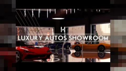 Kiiya Luxury Autos MLO showroom interior preview for FiveM roleplay