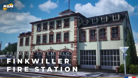Kirow Finkwiller Fire Station MLO - fire station MLO for FiveM GTA 5 roleplay