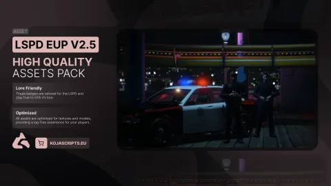 Koja LSPD EUP LA-Style Pack v2.5 — FiveM EUP clothing preview screenshot