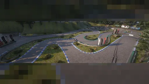Kunitomi circuit mlo race track with pit lane and grandstands — FiveM MLO