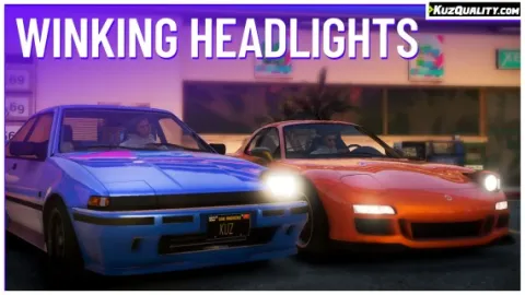Winking Headlights for FiveM