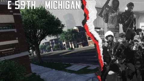 Michigan Ave MLO hood street corner in FiveM