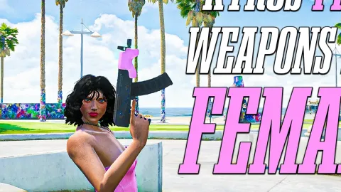 Kyros Weapon Pack Female preview - FiveM weapon pack