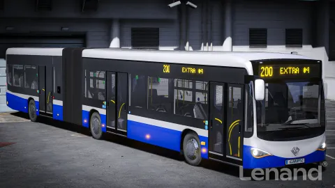 Benefactor Raro Articulated City Bus preview 2