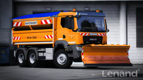 Brute X Dot Snow Plow Els for FiveM