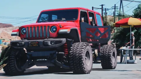 Lifted 2020 Jeep Sahara - off-road vehicle for FiveM GTA 5 roleplay