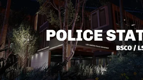 LM Studios Police Station MRPD MLO interior view - FiveM police and sheriff MLO
