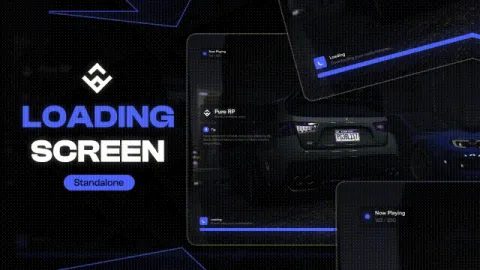 FiveM loading screen with music player and server info — view 2