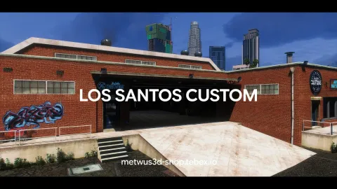Los santos custom mlo mechanic garage with lifts and work bays in FiveM