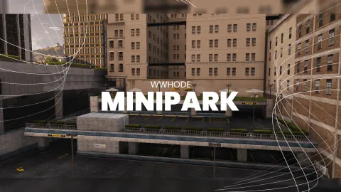 Mini park mlo neighbourhood green space with paths for FiveM roleplay