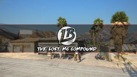 Lost MC Compound MLO clubhouse and yard in FiveM