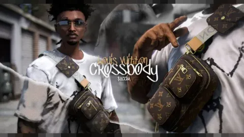 Louis Vuitton Crossbody bag on an MP male character in FiveM