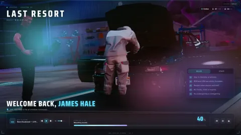 LR loading screen glass panel with video background in FiveM — view 2