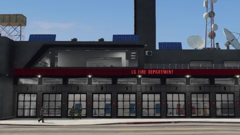 LS Fire Dept MLO interior view - FiveM fire station MLO