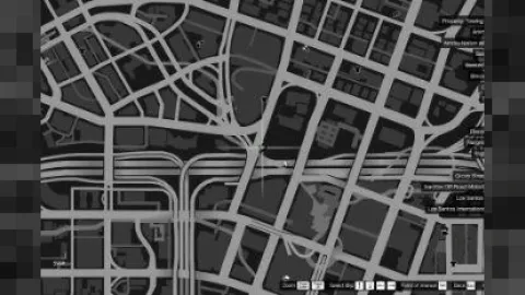 Rockford Park MLO greenway with paths and trees in FiveM — view 2