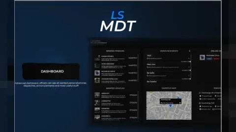 LS MDT FiveM mdt — police mobile data terminal with criminal records