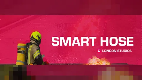 FiveM smart fire hose extinguishing a building fire