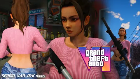 Lucia ped custom character model inspired by GTA VI — FiveM ped