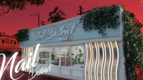 Luxury Nail Salon MLO interior preview for FiveM roleplay servers