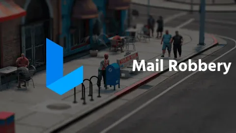 Mailbox Robbery FiveM script — mailbox robbery lockpicking on a street corner