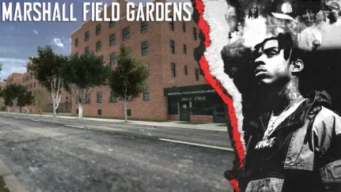 Marshall field gardens apartment complex with shared courtyard and stairwells — FiveM MLO