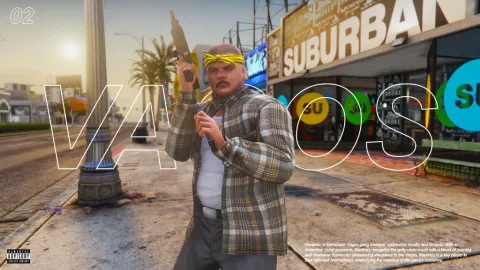Vagos gang ped street crew character model for FiveM
