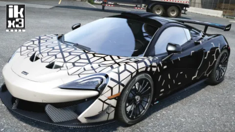 McLaren 620R FiveM track supercar add-on in GTA V