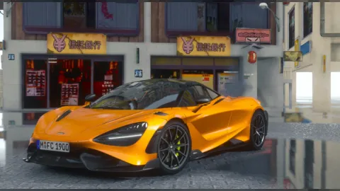 McLaren 765LT FiveM add-on Longtail supercar
