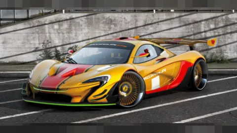 McLaren P1 GTR Road Legal Forgiato FiveM hypercar on the street