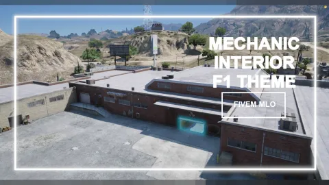 Mechanic interior F1 theme garage MLO for FiveM tuning roleplay