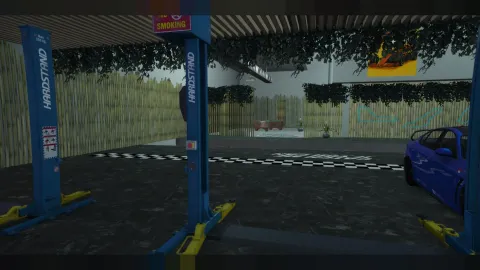 Mechanic interior F1 theme garage MLO for FiveM tuning roleplay — view 2