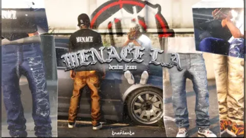 Menace LA denim jeans on an MP Male character in FiveM