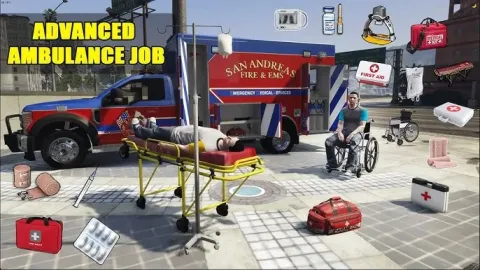 Menan Ak47 Ambulance Job - EMS and medical script for FiveM GTA 5 roleplay