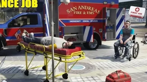 Menan Ak47 Ambulance Job in-game UI - FiveM EMS and medical script