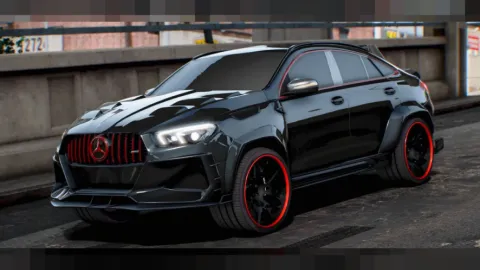 Mercedes GLE53 Keyvany FiveM SUV car mod front view