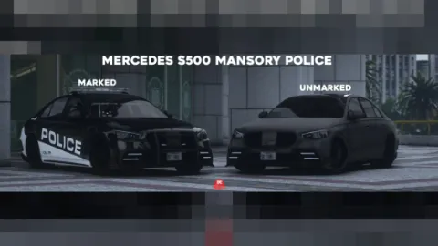 Mercedes S500 Mansory FiveM luxury sedan with widebody Mansory kit