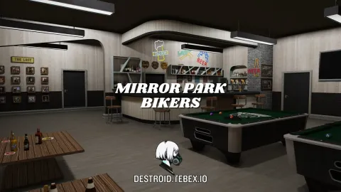 Destro1d Mirror Park Bikers MLO biker clubhouse interior for FiveM
