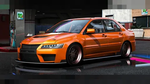 Mitsubishi Lancer Evolution tuner car for FiveM