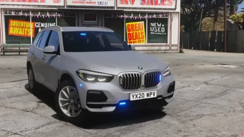 Moddex Unmarked Firearms BMW GO5 2020 - unmarked police car for FiveM GTA 5 roleplay