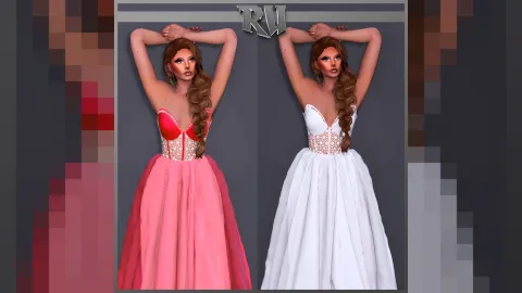 MP Female dress on a FiveM freemode character — view 2