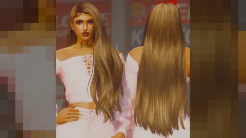 MP Female hair on a FiveM freemode character