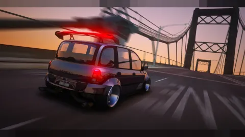 Multipla Twin Turbo FiveM tuned carbon widebody car — view 2