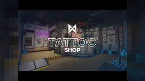 MXC Tattoo Shop MLO parlor interior with artist stations in FiveM
