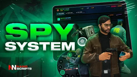 Nano Spy System FiveM script — deployable spy camera surveillance feed