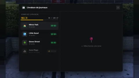 Newspaper Delivery Job route with delivery points