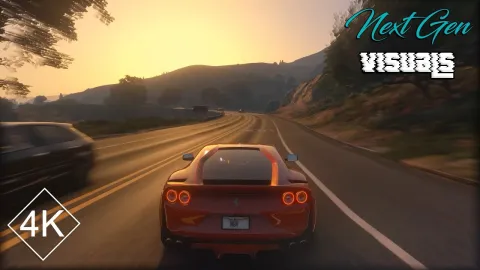Next Gen Visuals graphics overhaul in a FiveM environment